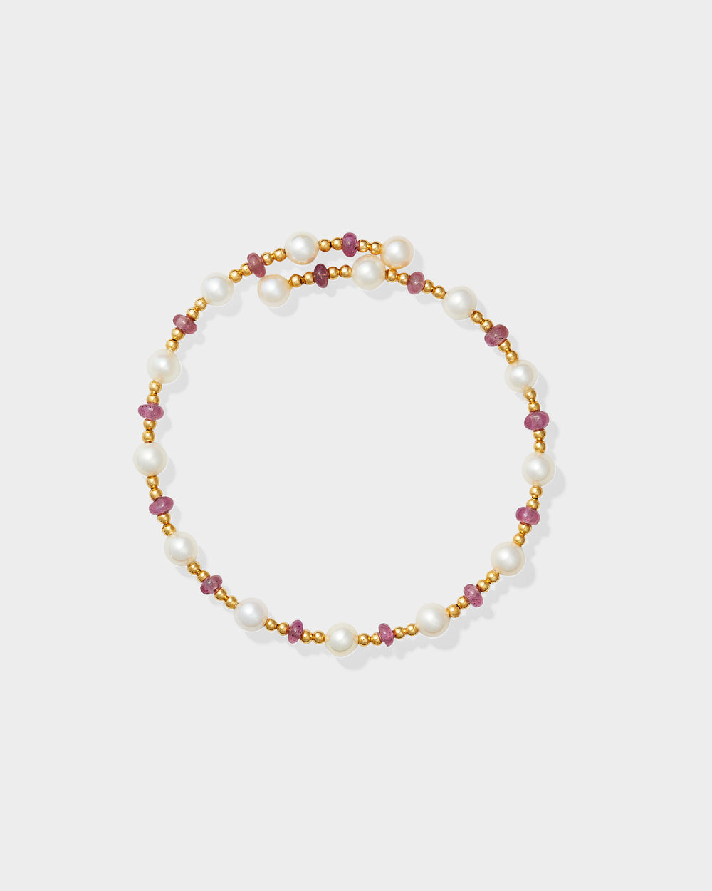 San Simeon Multi Ruby Pearl Bracelet