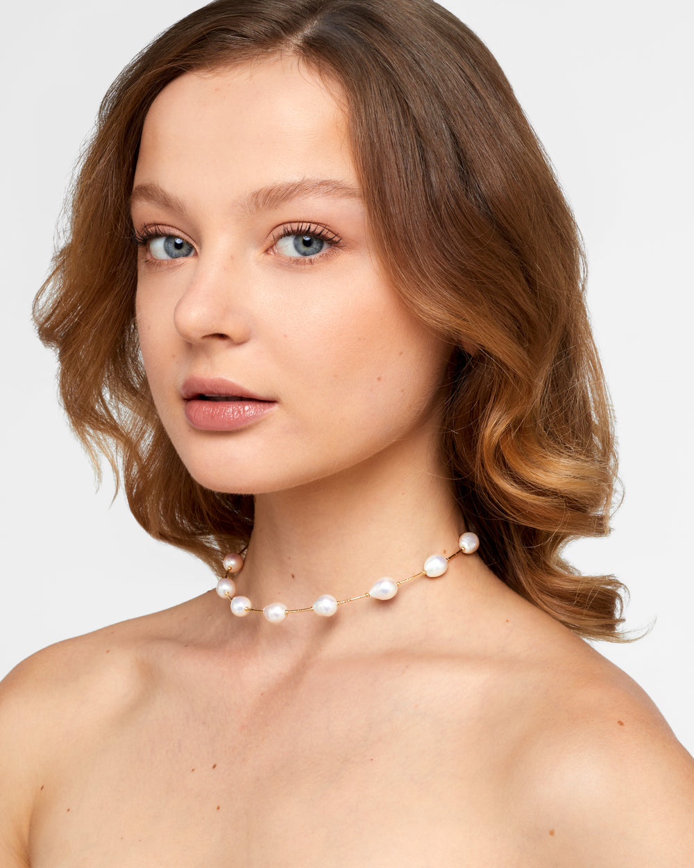 Lighthouse Baroque Pearl Prism Necklace