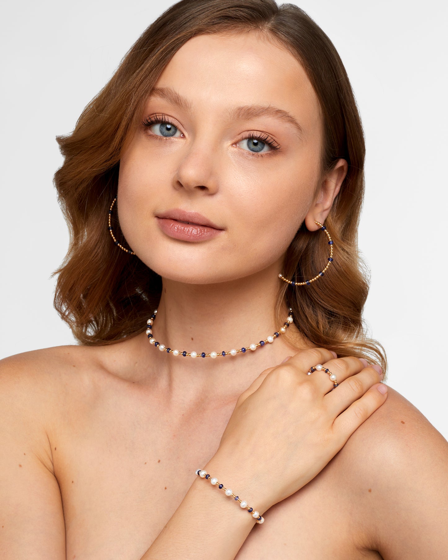 
                  
                    Positano Sapphire Pearl Necklace
                  
                