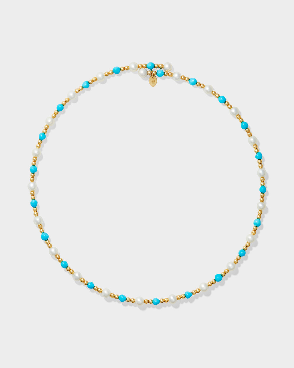 Carmel Multi Turquoise Mini Pearl Necklace