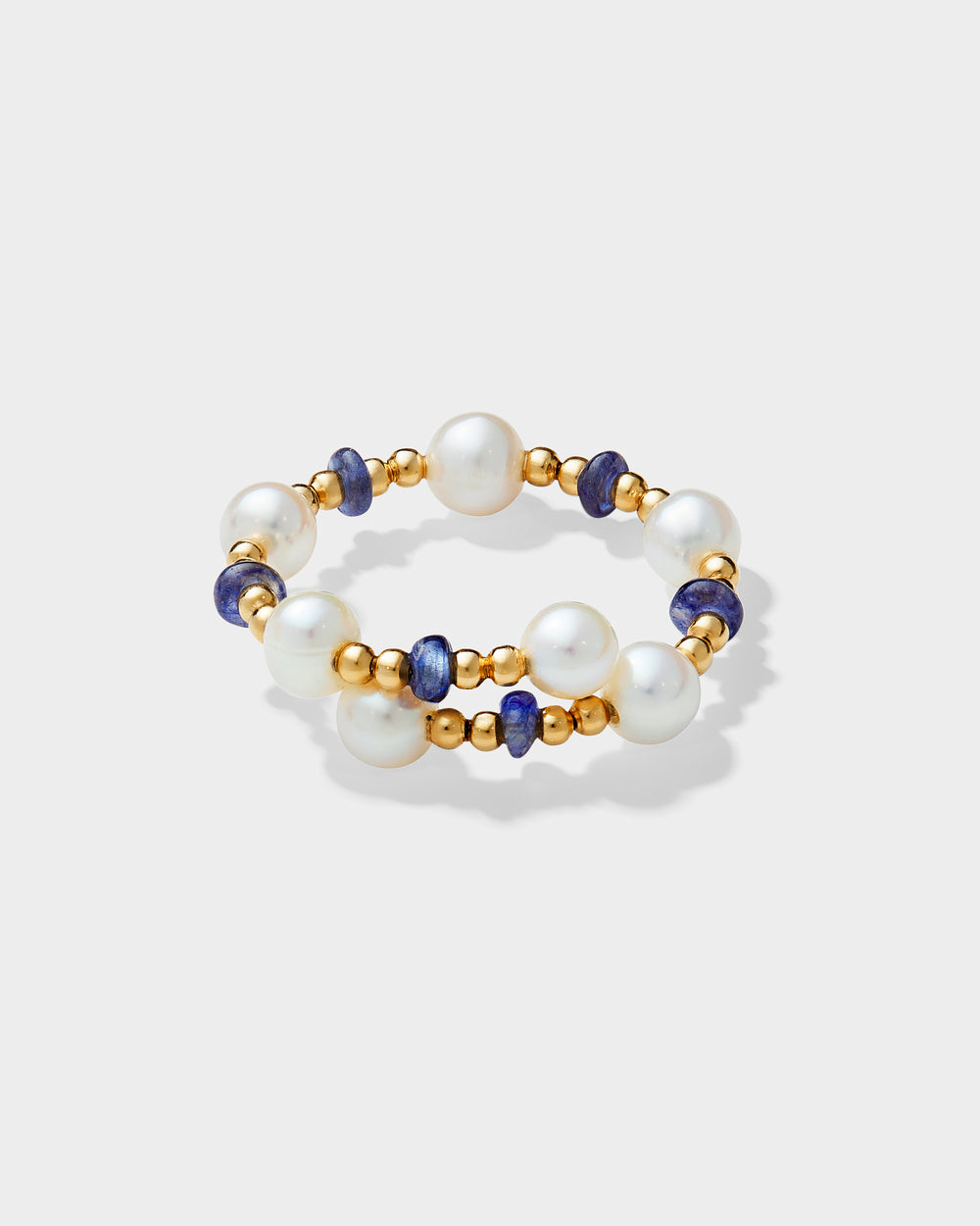 Point Reyes Sapphire Pearl Bead Ring