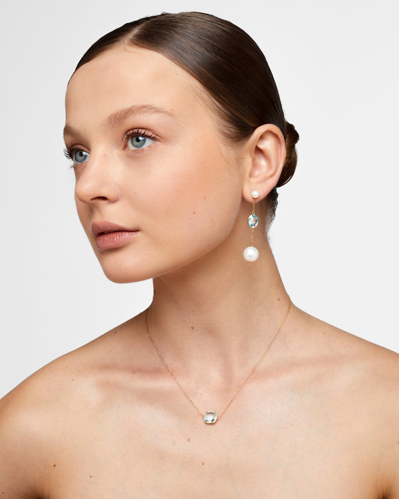 
                  
                    Senara Triple Stack Aquamarine Pearl Earrings
                  
                